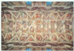 Vatican City Ceiling Puzzle Sistine Chapel by Michelangelo Christianity Picture Postcard IFB04103