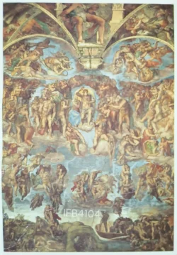 Vatican City The Last Judgement Sistine Chapel by Michelangelo Christianity Picture Postcard IFB04104