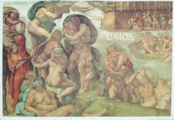 Vatican City Genesis Noah Sistine Chapel by Michelangelo Christianity Picture Postcard IFB04105