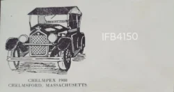 USA 1988 CHELMPEX Vintage Car Chelmsford Massachusetts Cover IFB04150