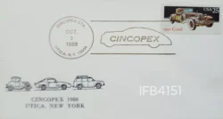 USA 1988 CINCOPEX Vintage Car Utica New York FDC Cancelled IFB04151