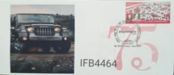 India 2021 75th Years of Mahindra Group Thar Automobile Special Private Cover New Delhi Cancelled IFB04464