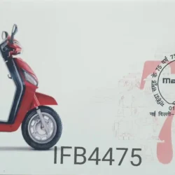 India 2021 75th Years of Mahindra Group Scooty Automobile Special Private Cover New Delhi Cancelled IFB04475