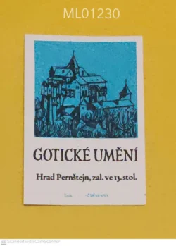Czechoslovakia Gothic Art Pern?tejn Castle 13th Century matchbox Label ML01230