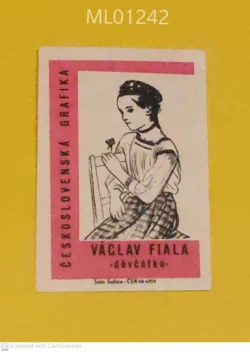 Czechoslovakia Vaclav Fiala Little Girl Art matchbox Label ML01242