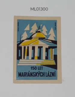 Greece 150 years of Marian Spa Architecture matchbox Label ML01300