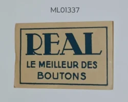 France Real the best of Buttons matchbox Label ML01337
