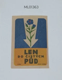 Czechoslovakia Only for Clean Soils matchbox Label ML01363
