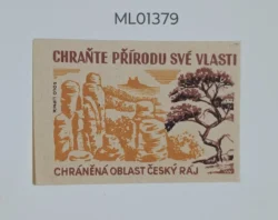 Czechoslovakia Protect Nature of your homeland trees matchbox Label ML01379
