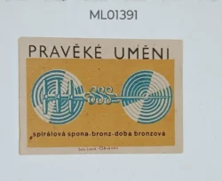 Czechoslovakia Prerequisite Art spiral clasp bronze bronze age matchbox Label ML01391