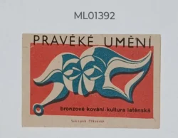 Czechoslovakia Prerequisite Art bronze fittings lateen culture matchbox Label ML01392