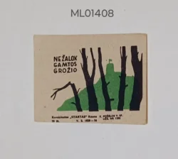 Lithuania Do not damage the beauty of Nature matchbox Label ML01408