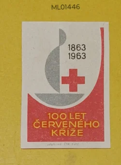 Czechoslovakia 100 years of Red Cross matchbox Label ML01446