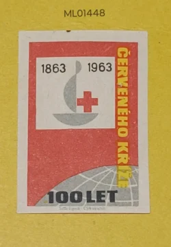 Czechoslovakia 100 Years of Red Cross matchbox Label ML01448