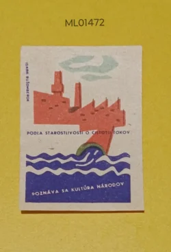 Czechoslovakia Cleanlinness of the Streams matchbox Label ML01472