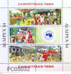 Christmas Island 1984 Christmas Ausipex 84 UMM Miniature Sheet PC05032