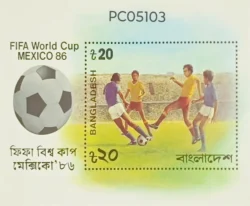 Bangladesh 1986 FIFA Football World Cup Mexico 86 UMM Miniature Sheet PC05103