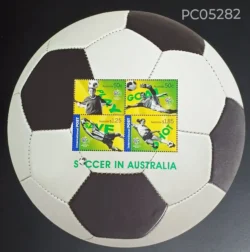 Australia 2006 Soccer in Australia Football UMM odd Shape Miniature Sheet PC05282