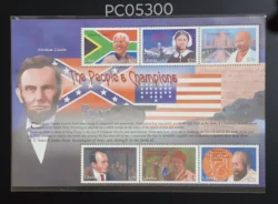 Liberia 2001 The People's Champions around the World Mahatma Gandhi UMM Miniature Sheet PC05300
