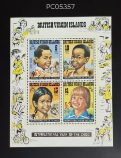 British Virgin Islands 1979 International Year of the Child UMM Miniature Sheet PC05357