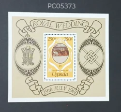 Uganda 1981 Royal Wedding of Prince Charles and Lady Diana Spencer UMM Miniature Sheet PC05373