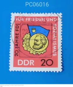 East Germany 20th Anniversary of the Free German Youth Movement Used PC06016