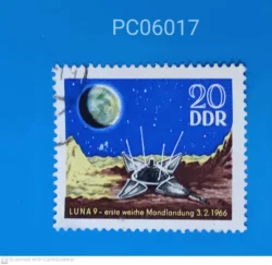 East Germany Luna 9 Space Satellite first soft moon landing Used PC06017