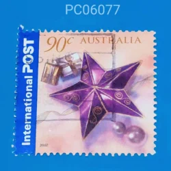 Australia 2002 Christmas Star Decoration International Post Used PC06077