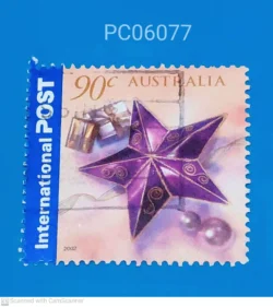 Australia 2002 Christmas Star Decoration International Post Used PC06077