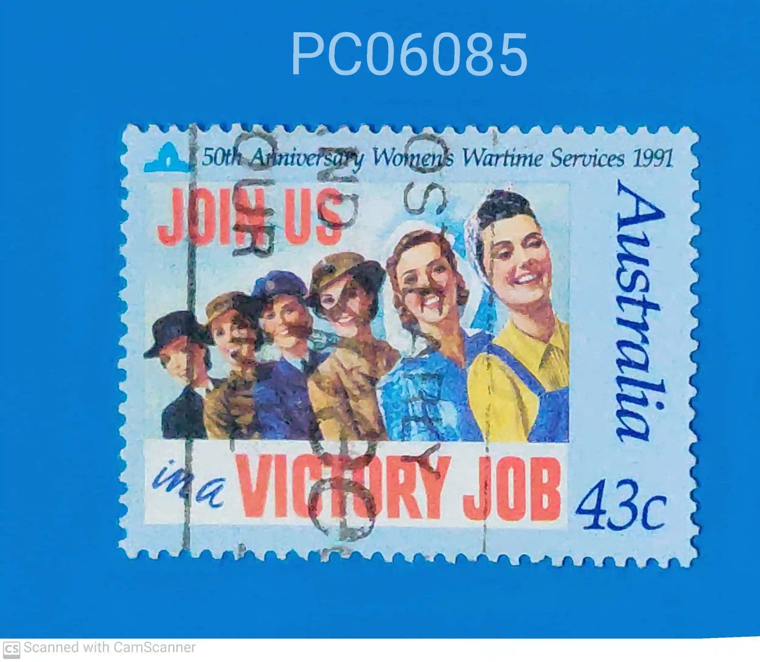 Australia 1991 commemorating the 50th Anniversary of Women's Wartime Services Used PC06085
