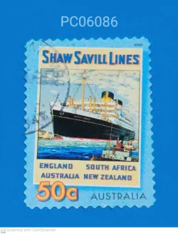 Australia Vintage ad promoting luxury cruise Shaw Savill Lines Ship Used PC06086