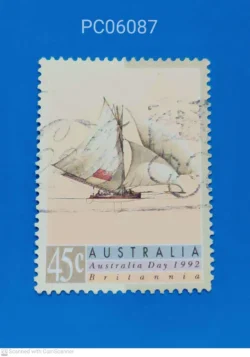 Australia Day 1992 the Britannia Sailing Ship Used PC06087