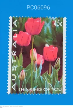 Australia Greetings Tulip Flower Thinking of You Used PC06096