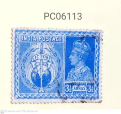 India Pre Independence 1946 King George and Allied Powers Victory Used PC06113
