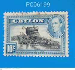 Sri Lanka Ceylon Sigiriya (Lion Rock) and King George VI Postmark may be Differ Used PC06199