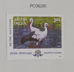 India 2000 Indepex Asiana White Stork Migratory Birds UMM PC06281