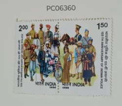 India 1986 125th Anniversary of India Police se-tenant UMM PC06360
