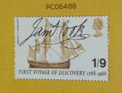 UK Great Britain 1968 celebrating the 200th Anniversary of Captain Cook`s First Voyage of Discovery Mint PC06488