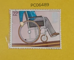 UK Great Britain 1981 Man in Wheelchair International Year of the Disabled Mint PC06489