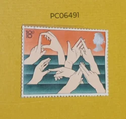 UK Great Britain 1981 DEAF with hand gestures International Year of the Disabled Mint PC06491