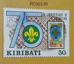 Kiribati 1982 75th Anniversary of Scouting Stamps on Stamp Mint PC06539