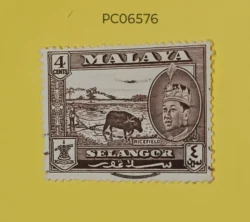 Malaya (now Malaysia) 1957 Ricefield and Sultan Hisamud din Alam Shah Used PC06576