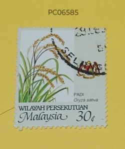 Malaysia 1986 Agriculture Plants padi oryza sativa Rice Used PC06585