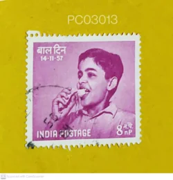 India 1957 Children's Day Nutrition Used cancellation may differ PC03013