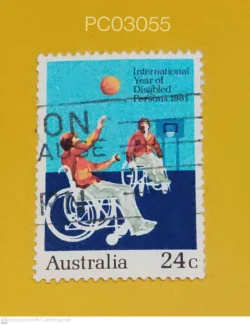 Australia 1981 Wheelchair Basketball International Year of Disabled Persons Used PC03055