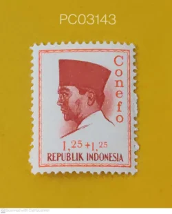 Indonesia 1965 Portrait of President Sukarno commemorating the Neffos Conferention (Conefo) Mint PC03143