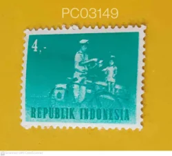 Indonesia 1964 postman with bicycle Used PC03149
