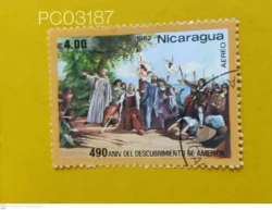 Nicaragua 1982 Landing of Columbus 490th Anniversary of Discovery of America Used PC03187