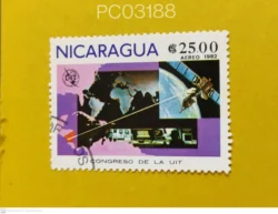 Nicaragua 1982 Space Satellite ITU CONGRESS Used PC03188