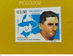 Nicaragua 1982 26th Aniversary of the Principle of the End of the Dictadura Cornelio Silva Used PC03202